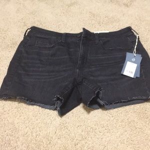 Black jean shorts size 8